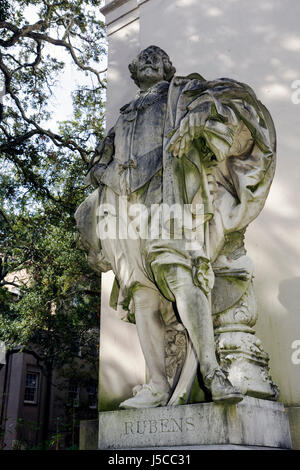 Georgia Savannah, Savannah Historic District, Telfair Square, Telfair Academy of Arts & Sciences, Museum, Statue, Peter Paul Rubens, 1577 1640, Flämisch, bemalte Stockfoto