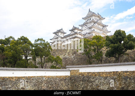 Himeji, Japan - 4. Januar 2016: The Himeji Sehenswürdigkeit in Japan. Stockfoto