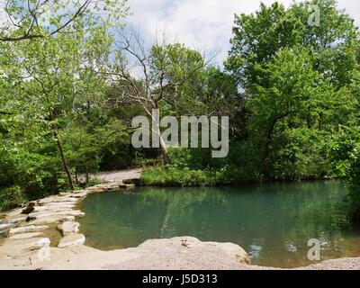 Travertin Creek, Chickasaw National Recreation Area in Sulphur, Oklahoma Stockfoto