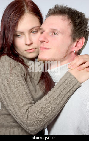 Frau meditative Gefühl Porträt traurig aussehen mit einem Blick sehen, spähen Sie blickt Stockfoto