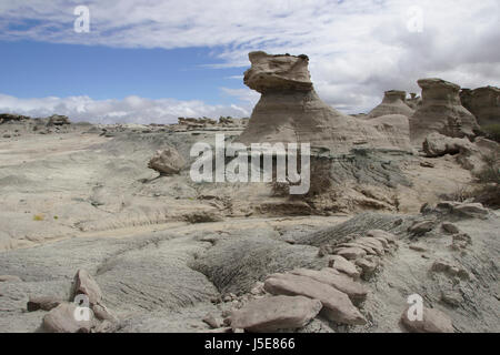 Sphinx, Felsformation in Ischigualasto ("Valle De La Luna"), Argentinien Stockfoto