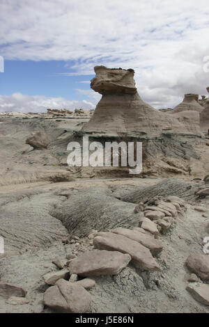 Sphinx, Felsformation in Ischigualasto ("Valle De La Luna"), Argentinien Stockfoto