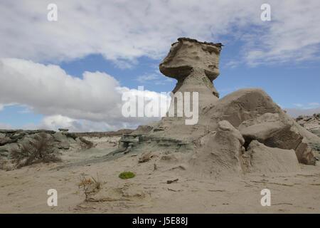 Sphinx, Felsformation in Ischigualasto ("Valle De La Luna"), Argentinien Stockfoto