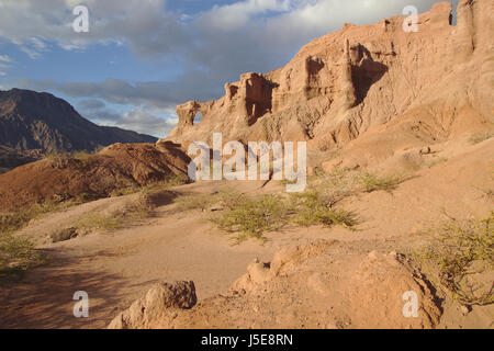 Windows (Ventanas), rock-Formation im Quebrada de Las Conchas (Quebrada de Cafayate), Provinz Salta, Argentinien Stockfoto