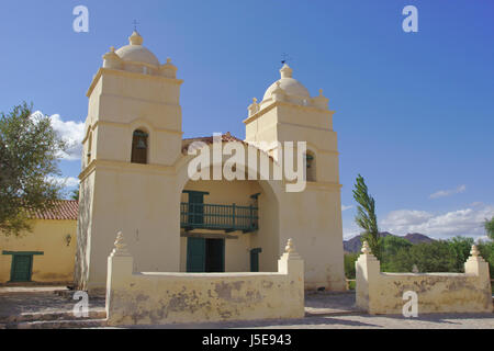 Molinos, Kirche San Pedro, Valles Calchaquíes, Argentinien Stockfoto