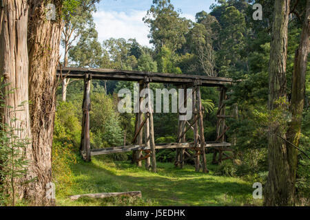 Selby Trestle Bridge, Melbourne, Victoria, Australien Stockfoto