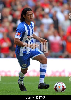 ROGER ESPINOZA WIGAN ATHLETIC LONDON UK 11. August 2013 Stockfoto