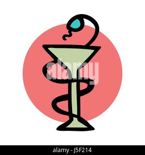 Medizinische Stillleben-Symbol Stock Vektor