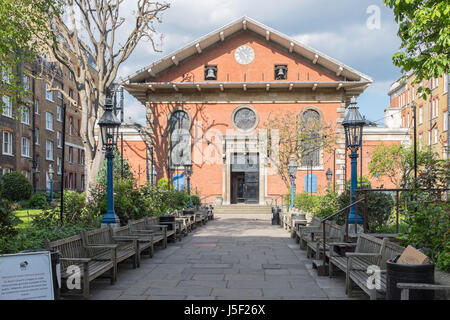 St. Pauls-Kirche in Covent Garden in London ist eine Kirche für Schauspieler Stockfoto