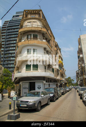 Traditionellen Altbauten in Mar Mikhael, Beirut Governorate, Beirut, Libanon Stockfoto