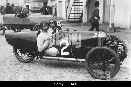 Morgan 3 Wheeler, E.B.Ware in Brooklands 1924 Stockfoto