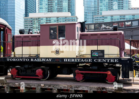 Blick auf Toronto Railway Heritage Center in der Provinz Stadt Toronto, Ontario, Kanada Stockfoto