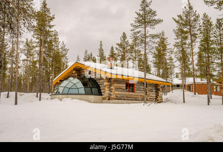 Kakslauttanen Hotel, Lappland, Finnland Stockfoto