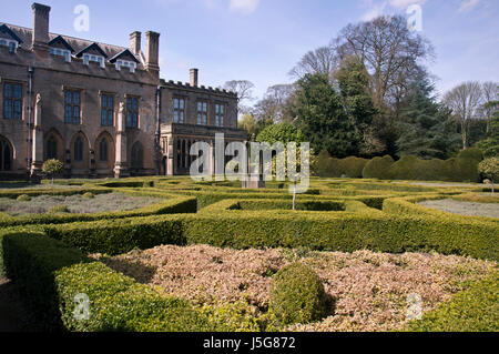 Spanischen Garten Newstead Abbey, Nottinghamshire, England, UK. Stockfoto