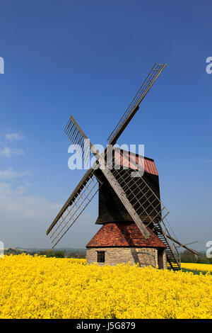 Stevington Windmühle; Stevington Dorf; Bedfordshire County; England; UK Stockfoto