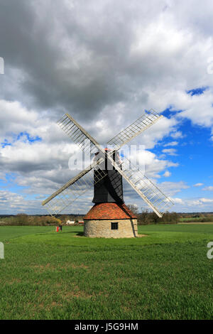 Stevington Windmühle; Stevington Dorf; Bedfordshire County; England; UK Stockfoto