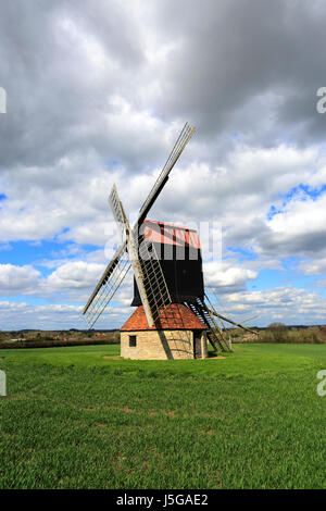 Stevington Windmühle; Stevington Dorf; Bedfordshire County; England; UK Stockfoto