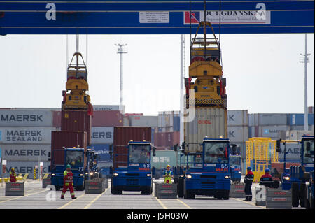 Deepwater Container Terminal DCT in Danzig, Polen. 17. Mai 2017. Bildnachweis: Wojciech Strozyk/Alamy Live-Nachrichten Stockfoto