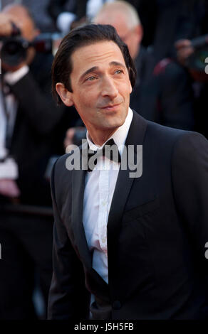 Cannes, Frankreich. 17. Mai 2017. Schauspieler Adrien Brody bei der Eröffnungsfeier und Ismaels Geister (Les Fantômes D' Ismael) Gala screening auf dem 70. Cannes Film Festival Mittwoch, 17. Mai 2017, Cannes, Frankreich. Bildnachweis: Doreen Kennedy/Alamy Live-Nachrichten Stockfoto