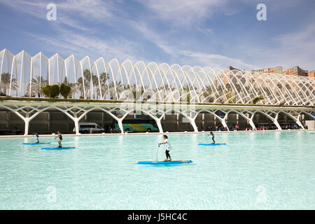 Die Stadt der Künste und Wissenschaften in Valencia, Spanien. Stockfoto