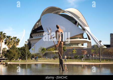 Die Stadt der Künste und Wissenschaften in Valencia, Spanien. Stockfoto