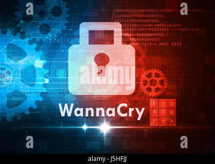 Wannacry ransomware Stockfoto