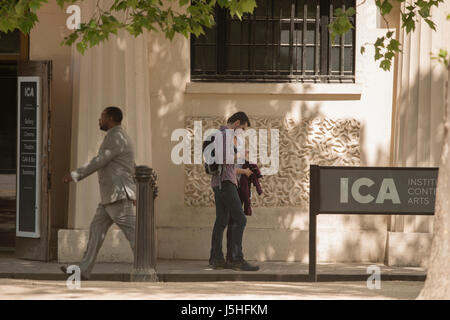 Institute of Contemporary Arts Galerie Eingang in The Mall, London UK Stockfoto