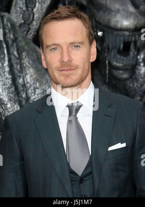 4. Mai 2017 - Michael Fassbender Teilnahme an "Alien: Bund" Welt-Premiere im Odeon Leicester Square in London, England, UK Stockfoto