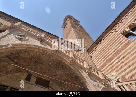 Palazzo della Ragione (Grund Palast), Verona-Italien Stockfoto