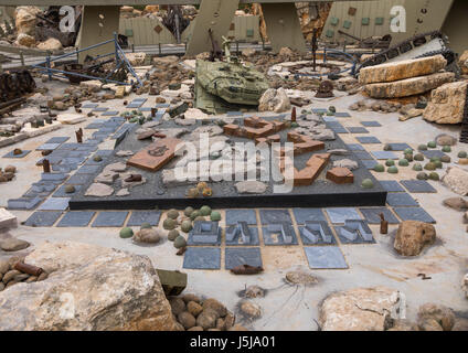 Kriegsmuseum, betrieben durch die Hisbollah forderte das touristische Wahrzeichen der Widerstand oder Museum Widerstand Tourismus, South Governorate, Mleeta, Libanon Stockfoto