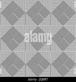 Muster aus schwarzen Linien Stock Vektor