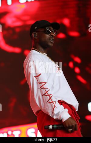 Skepta gesehen durchführen mit jungen Lord Shorty und Frisco und bei Coachella Wochenende 1 Tag 2 Featuring: Skepta wo: Indio, Kalifornien, USA bei: 17. April 2017 Credit: WENN.com Stockfoto