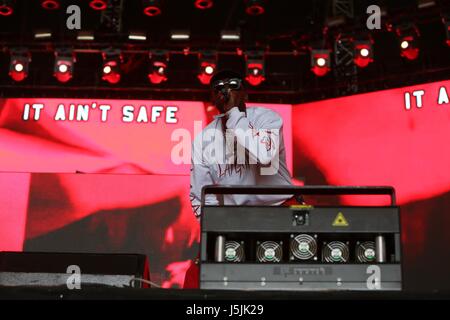 Skepta gesehen durchführen mit jungen Lord Shorty und Frisco und bei Coachella Wochenende 1 Tag 2 Featuring: Skepta wo: Indio, Kalifornien, USA bei: 17. April 2017 Credit: WENN.com Stockfoto