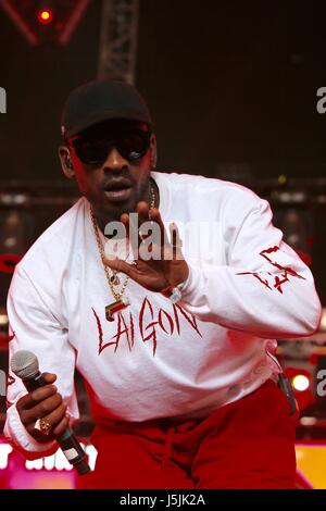 Skepta gesehen durchführen mit jungen Lord Shorty und Frisco und bei Coachella Wochenende 1 Tag 2 Featuring: Skepta wo: Indio, Kalifornien, USA bei: 17. April 2017 Credit: WENN.com Stockfoto