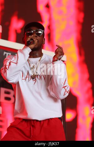 Skepta gesehen durchführen mit jungen Lord Shorty und Frisco und bei Coachella Wochenende 1 Tag 2 Featuring: Skepta wo: Indio, Kalifornien, USA bei: 17. April 2017 Credit: WENN.com Stockfoto