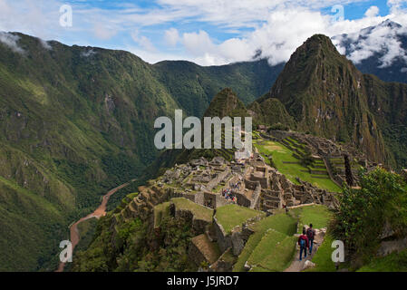 Die Ruinen von Machu Picchu, Peru Stockfoto