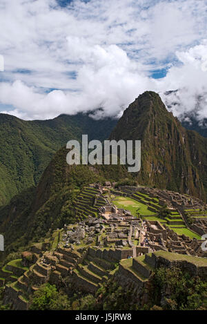 Die Ruinen von Machu Picchu, Peru Stockfoto