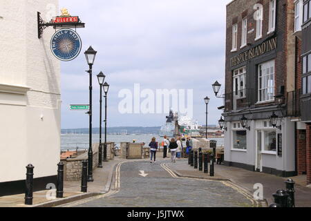 Badewanne Platz, Altstadt, Portsmouth, Hampshire, England, Großbritannien, USA, UK, Europa Stockfoto