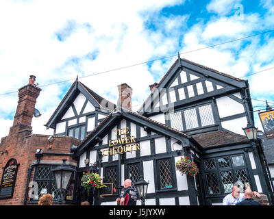 Der untere Schachbrett-Pub in Sandbach Cheshire Stockfoto