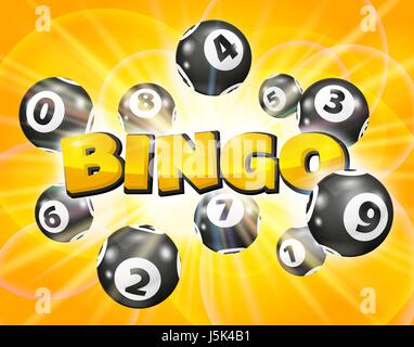 Vektor bunten Bingo. Lotto-Anzahl Kugeln. Farbige Kugeln isoliert. Bingo-Ball. Bingokugeln mit Zahlen. Reihe von farbigen Kugeln. Realistische Vektor. Stock Vektor