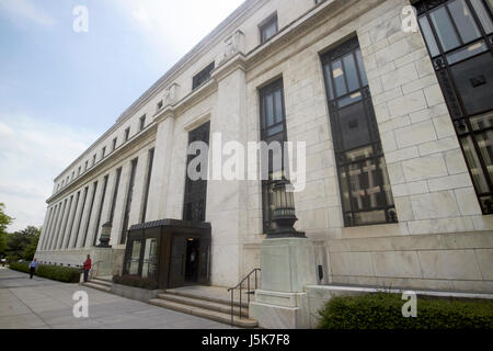 Bundesreserve-System an Bord Eccles building Washington DC USA Stockfoto