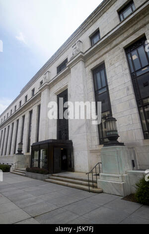 Bundesreserve-System an Bord Eccles building Washington DC USA Stockfoto