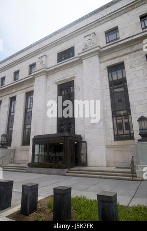 Bundesreserve-System an Bord Eccles building Washington DC USA Stockfoto