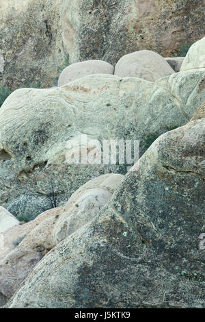 Sandstein Felsen, Devils Punchbowl County Park, Kalifornien Stockfoto