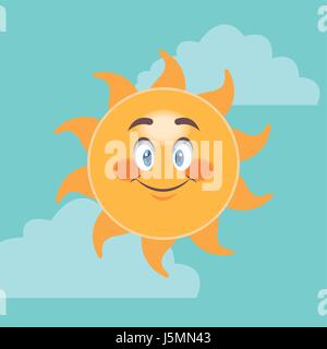 Cartoon Sonne Stock Vektorgrafik Alamy