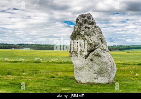 Ferse-Stein oder Mönchs Hele in Stonehenge in Wiltshire Stockfoto