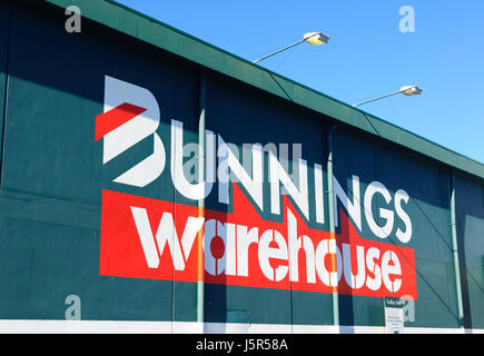 Bunnings Lager Baumarkt Signage, New South Wales, Australia, New South Wales, Australien Stockfoto