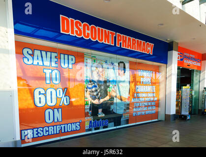 Discount Apotheke Shop, Shellharbour, New South Wales, Australia, New South Wales, Australien Stockfoto