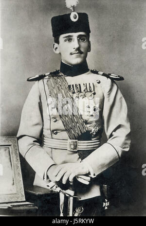 Kronprinz Alexander von Serbien, (1888-1934), später Alexander i., König von Jugoslawien, Portrait, 1912 Stockfoto