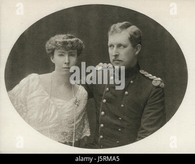 Königin Elisabeth und König Albert i. von Belgien, Porträt Stockfoto